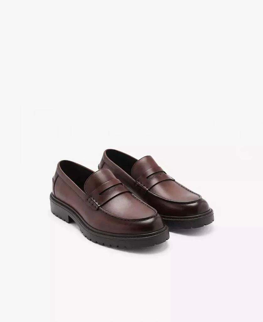 Mango Men's Leather Penny Loafers 1
