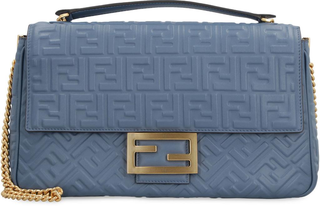 Fendi Mamma Baguette Small jacquard FF fabric crossbody bag
