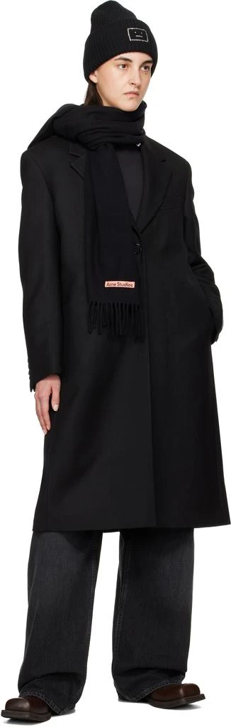 Acne Studios Black Single-Breasted Wool Coat 4