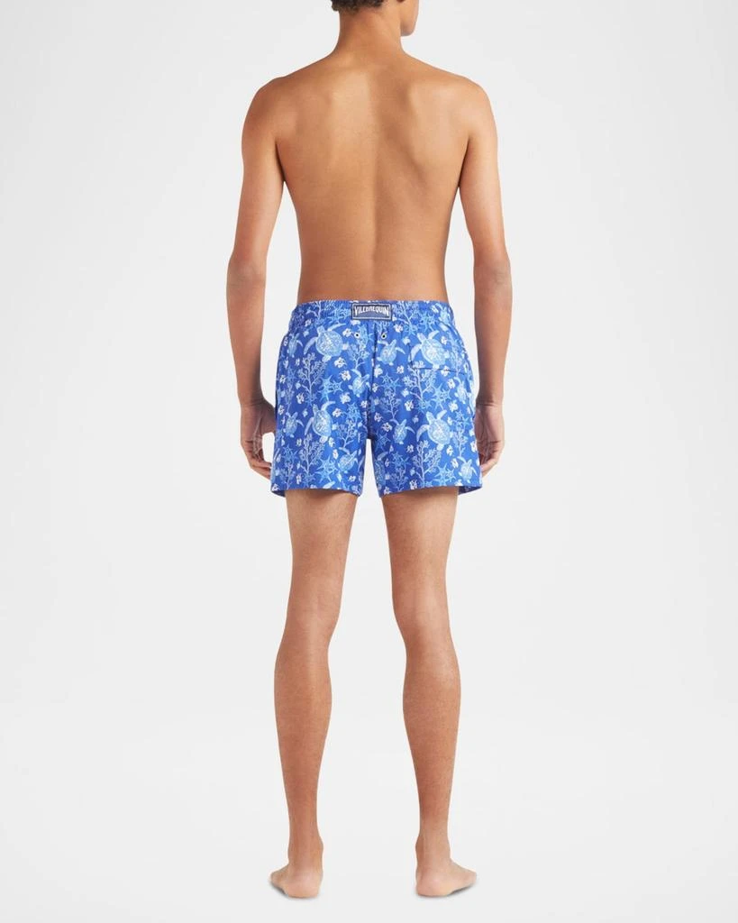 Vilebrequin Men's Stretch X-Ray Turtles Swim Trunks 3