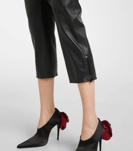 Magda Butrym Low-rise leather capris 5