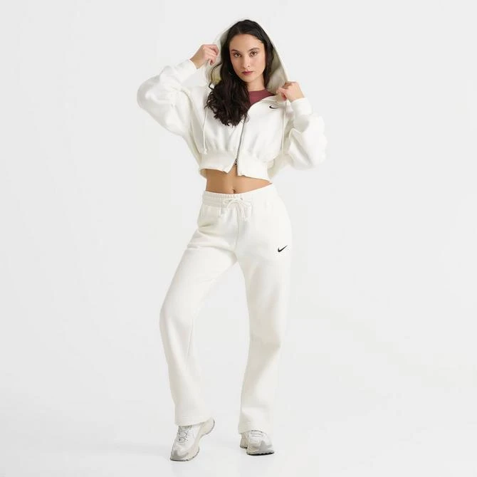 NIKE Women's Nike Sportswear Phoenix Fleece Crop Full-Zip Hoodie 2