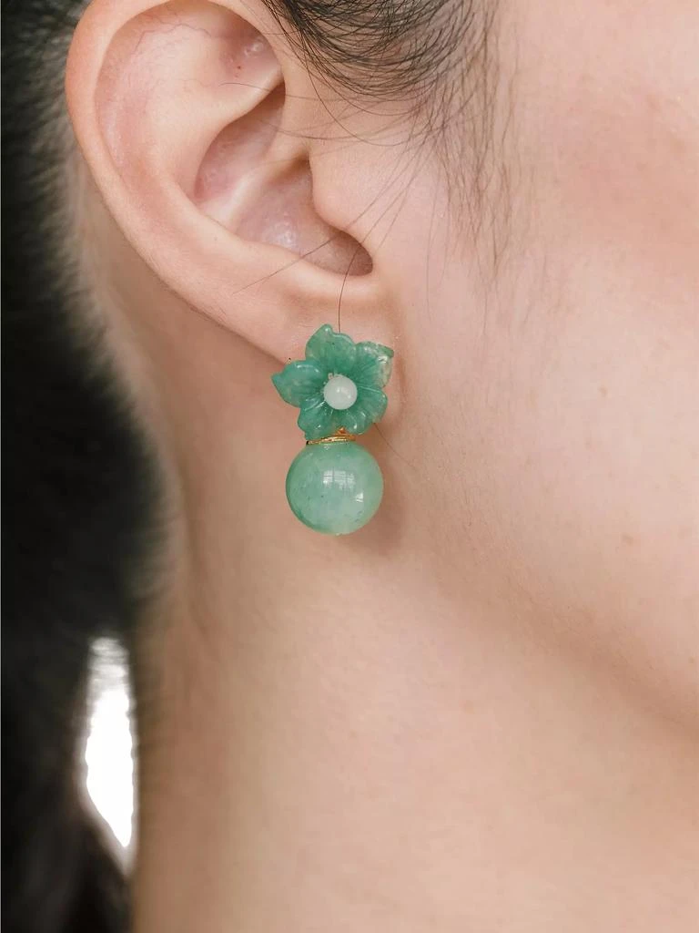 Jennifer Behr Kaylene Goldtone & Gemstone Drop Earrings 2