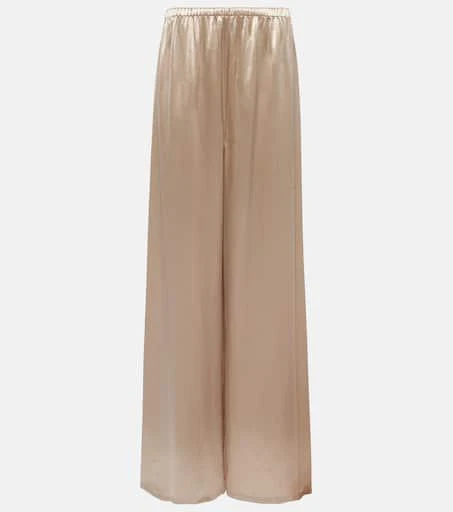 Salvatore Ferragamo Satin wide-leg pajama pants 1