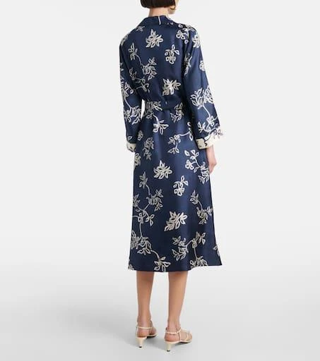 Max Mara Timeo printed twill wrap dress 3
