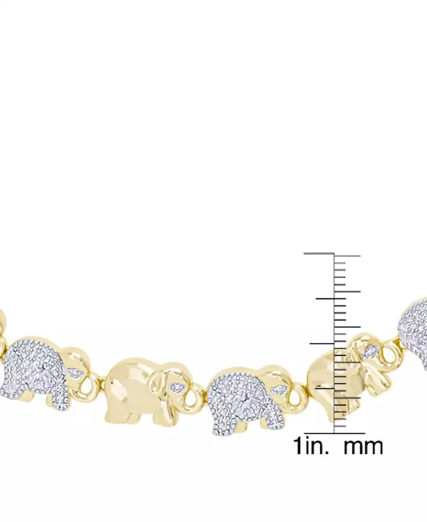 Macy's Women's Diamond Accent Elephant Necklace 2