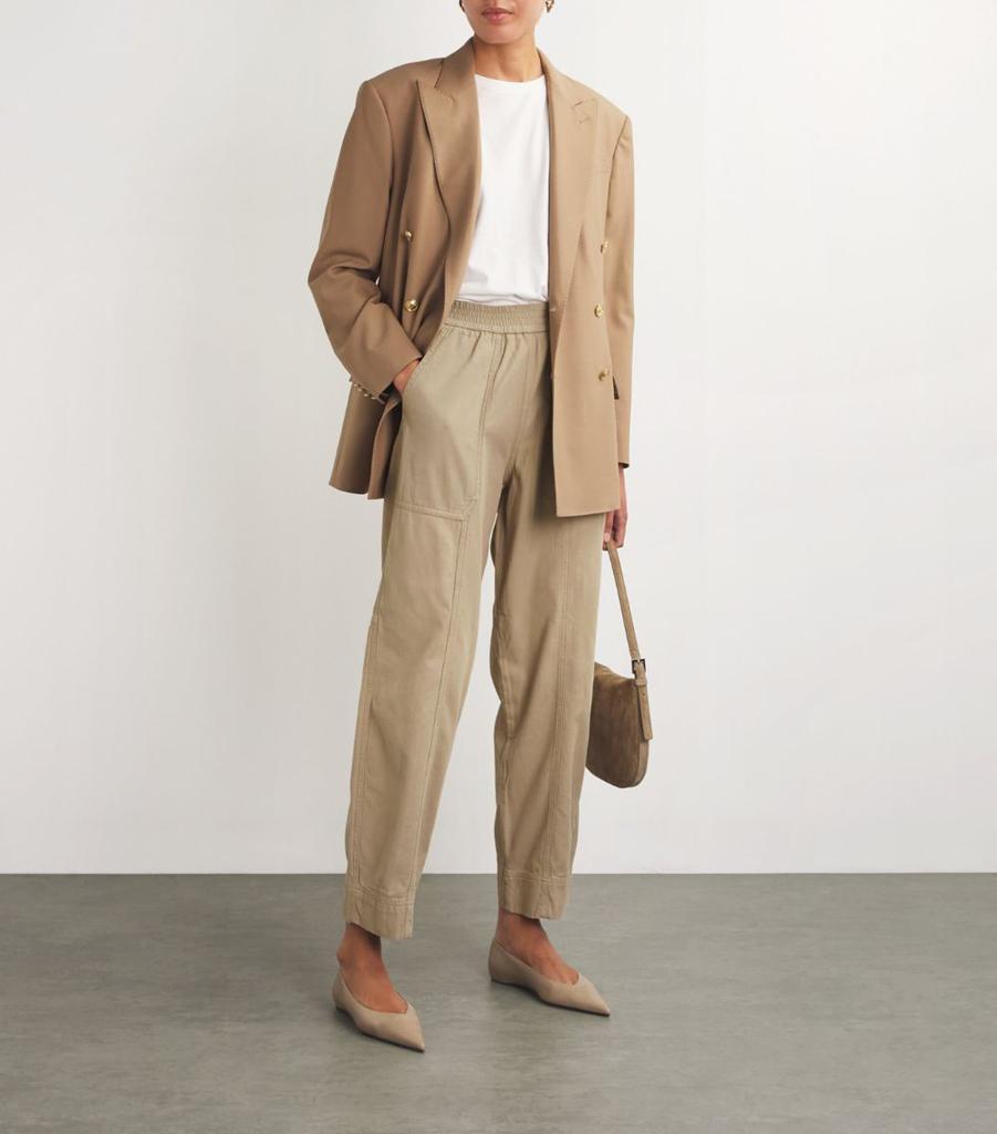 ME+EM Cotton Elasticated-Waist Trousers