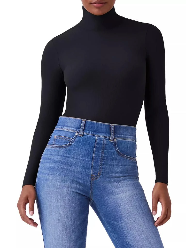 SPANX Rib-Knit Turtleneck Bodysuit 3