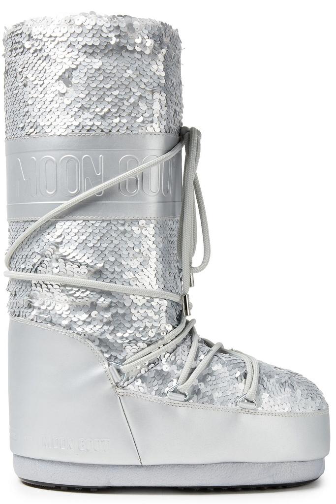 Moon Boot Sequined shell snow boots