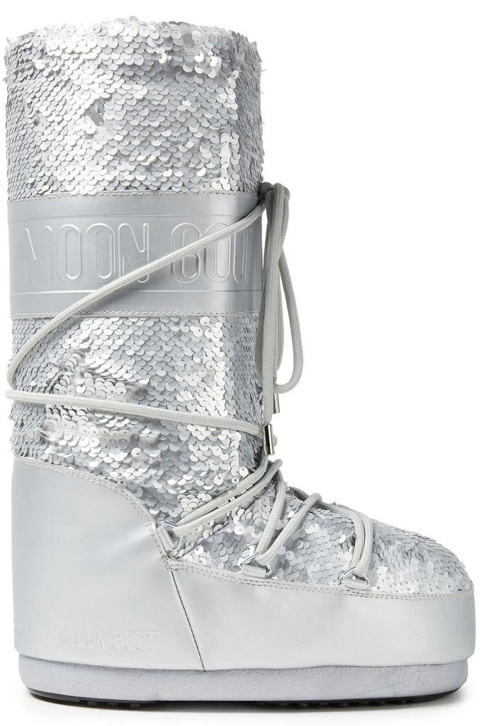 MOON BOOT Sequined shell snow boots 1