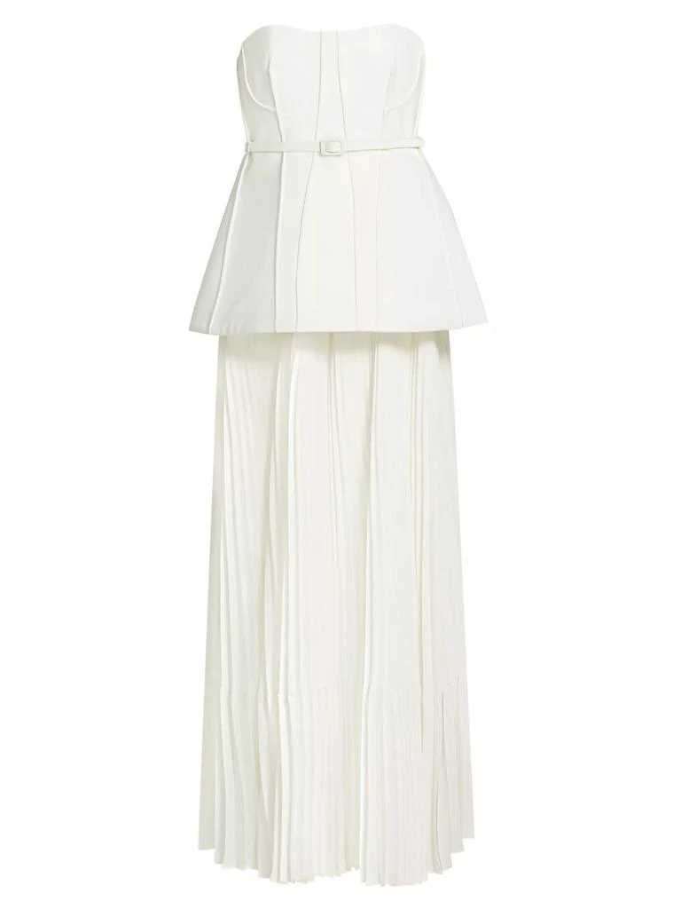 SIMKHAI Prisca Belted Bustier Maxi Dress 1