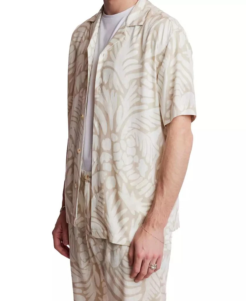 Paisley & Gray Men's Slim Fit Short Sleeve Printed Button-Front Camp Shirt 2