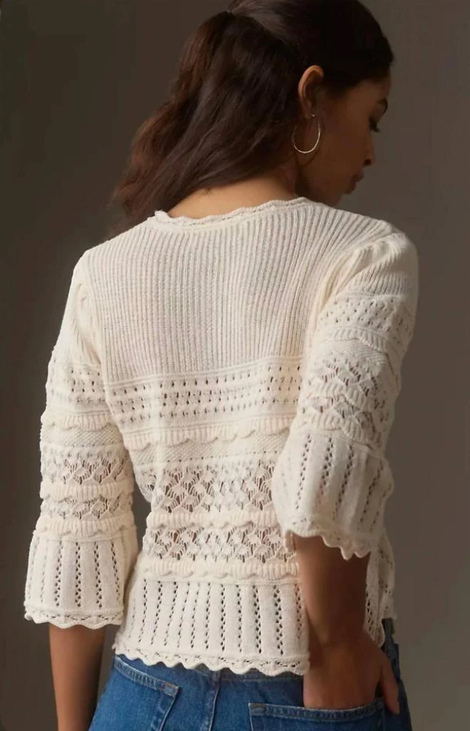 John + Jenn John + Jenn - Silver Crochet Sweater 2