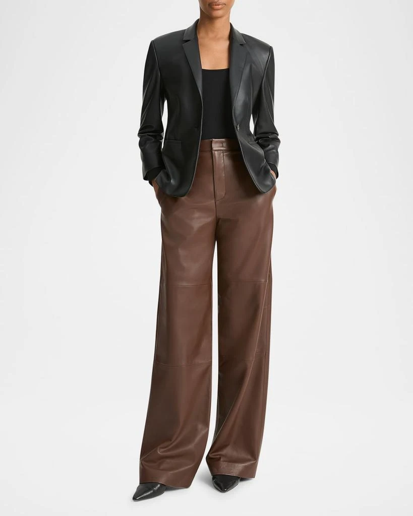 Vince Shrunken Leather Blazer 2