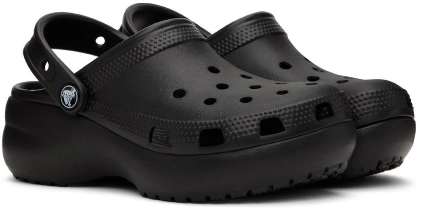 Crocs Black Classic Platform Clog 4