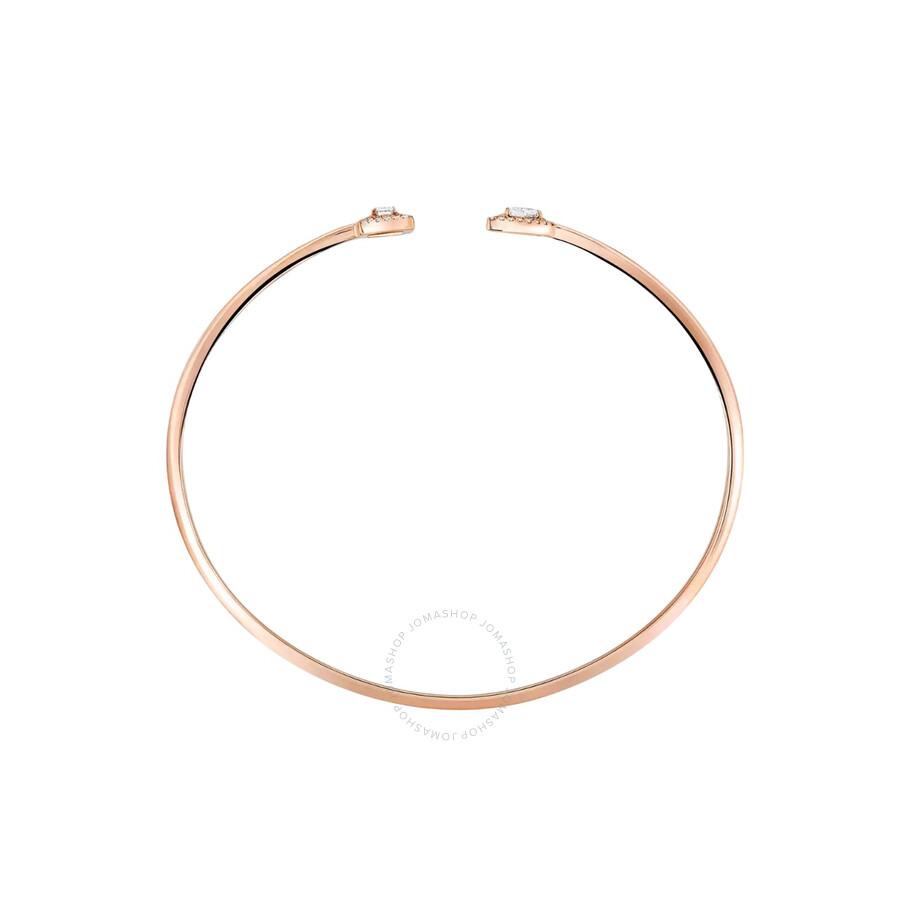 Messika 18k Rose Gold My Twin Toi Moi Thin Diamond Bangle