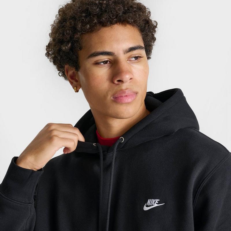 men's nike sportswear club fleece embroidered hoodie