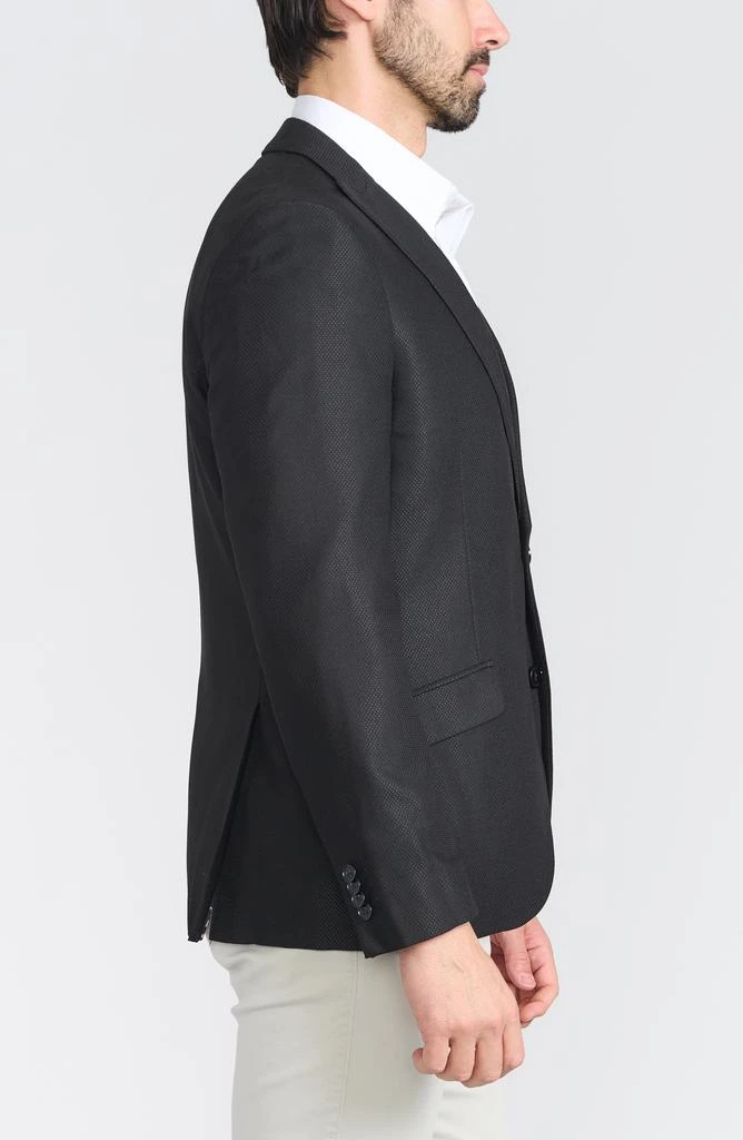 SAVILE ROW CO Slim Fit Peak Lapel Micro Check Blazer 10