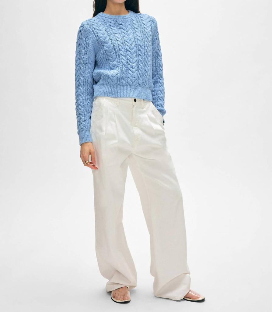 White + Warren White + Warren - Cotton Slub Cable Crew