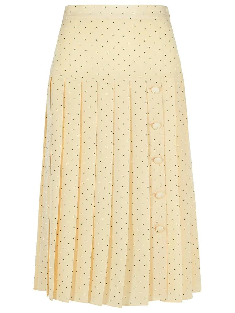 Alessandra Rich Alessandra Rich Polka Dot Pattern Pleated Skirt 1