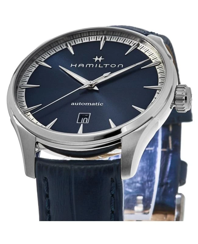 Hamilton Hamilton Jazzmaster Auto Blue Dial Leather Strap Men's Watch H32475640 2