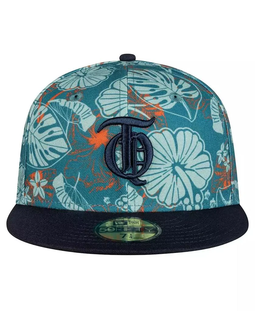 New Era Men's Teal/Navy Tigres de Quintana Roo Mexico League On Field 59FIFTY Fitted Hat 4