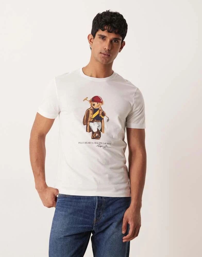 Ralph Lauren Polo Ralph Lauren chest print society polo bear t-shirt white