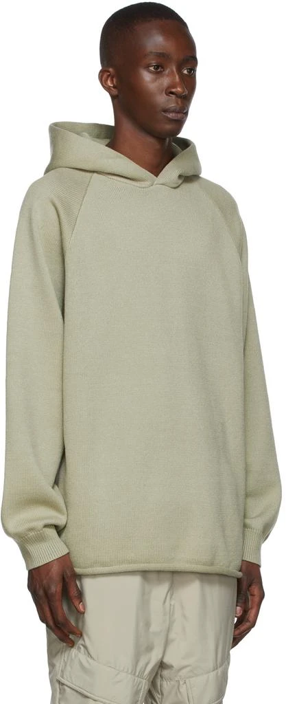 Essentials Green Knit Hoodie 2