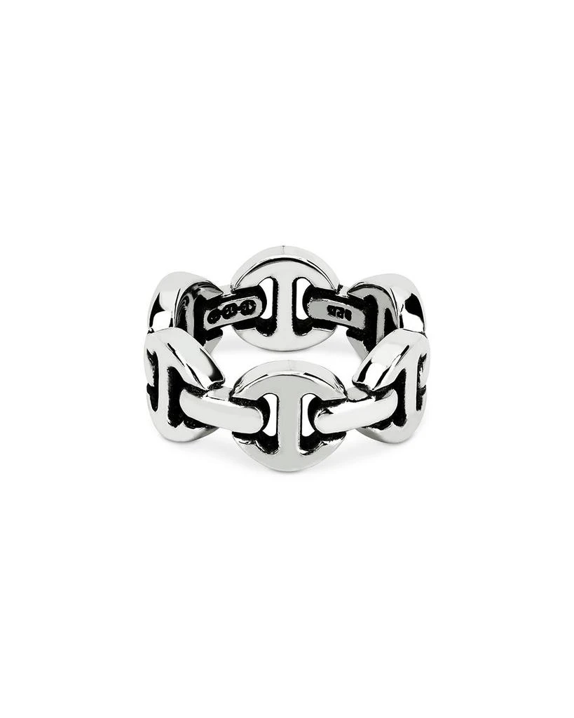 Hoorsenbuhs Men's Sterling Silver Brute Classic Tri Link Ring 1