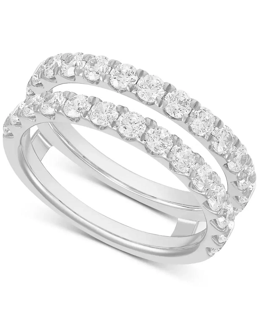 Grown With Love IGI Certified Lab Grown Diamond (1-1/2 ct. t.w.) Enhancer Ring in 14k White or Yellow Gold 1
