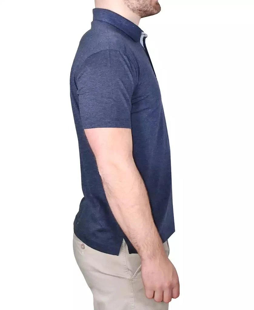 Vintage 1946 Men's Heather Slub Knit Jersey Polo 3