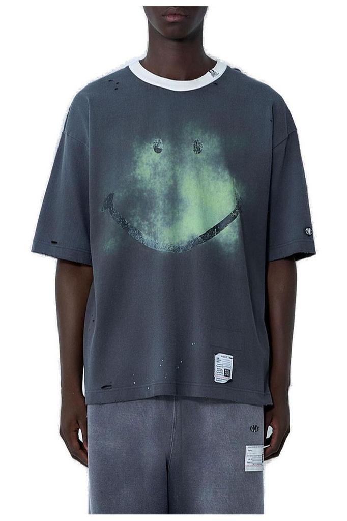 Maison MIHARA YASUHIRO Maison Mihara Yasuhiro Crewneck Distressed T-Shirt