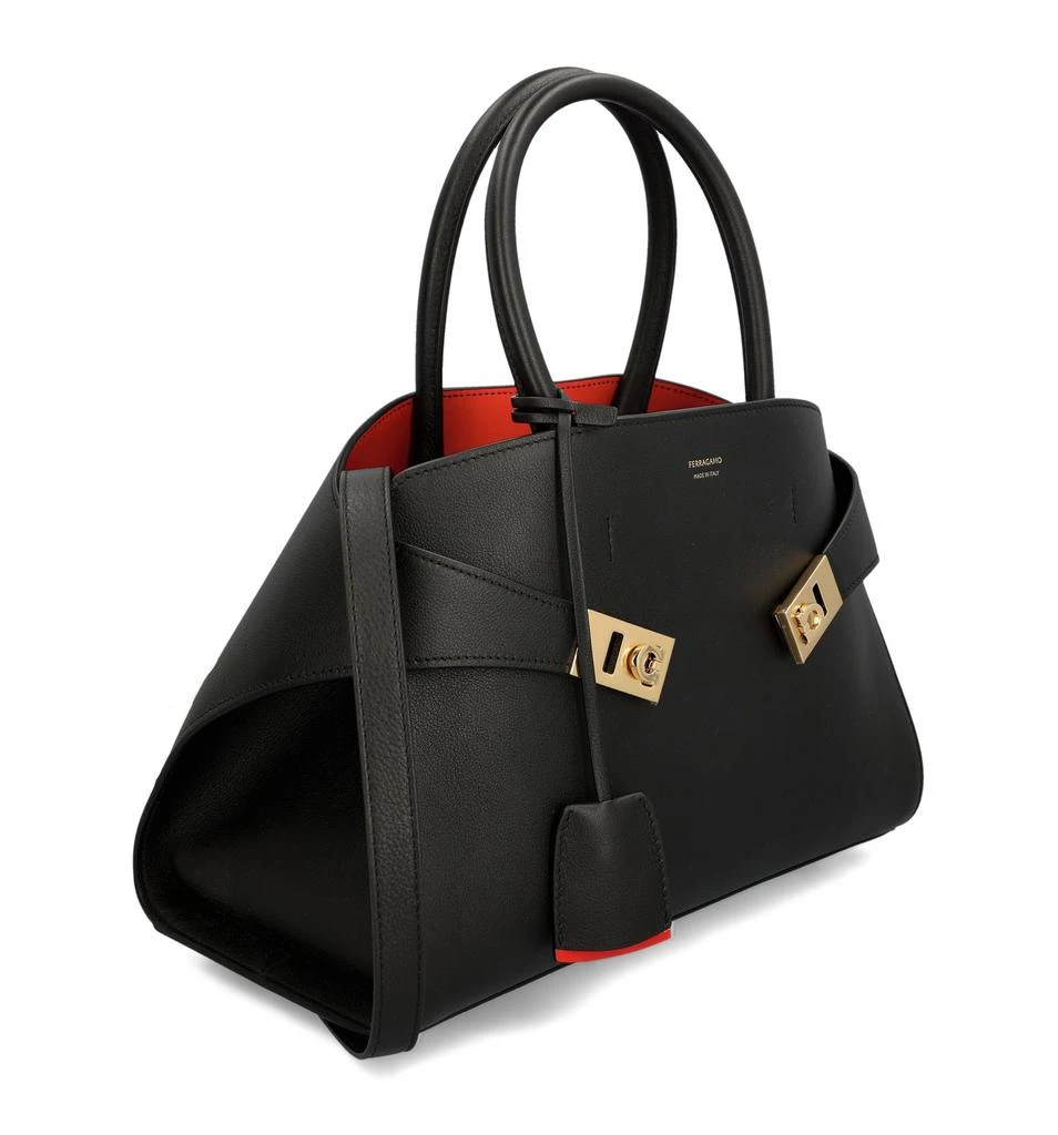 Salvatore Ferragamo Ferragamo Hug Logo Printed Tote Bag 3