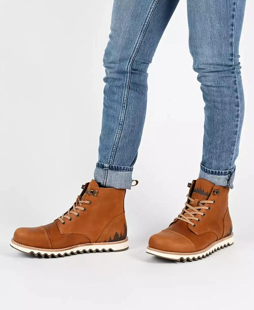 Territory Men's Zion Wide Tru Comfort Foam Lace-Up Water Resistant Ankle Boots 6