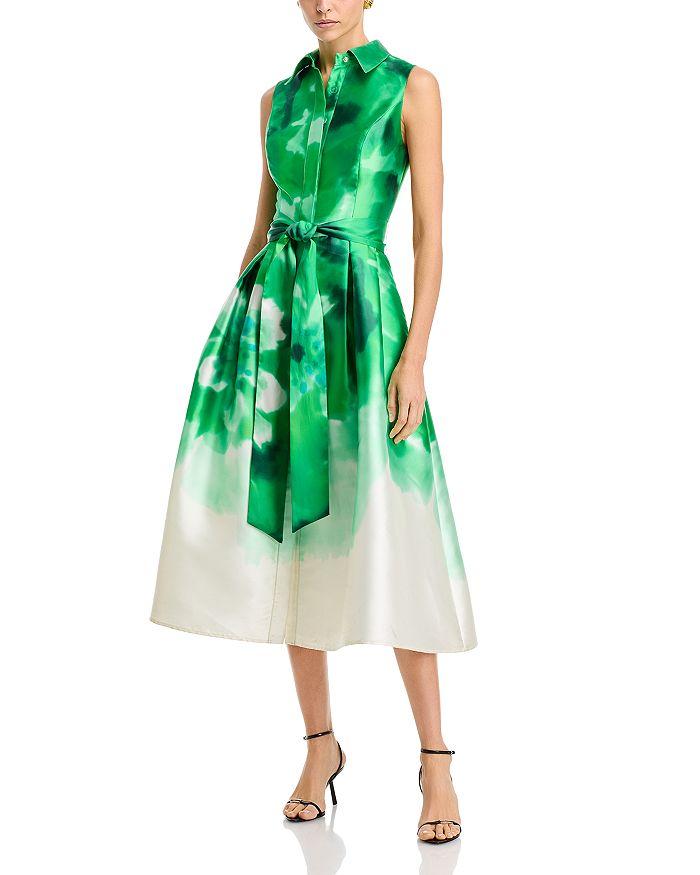 Teri Jon Mikado Shirt Dress