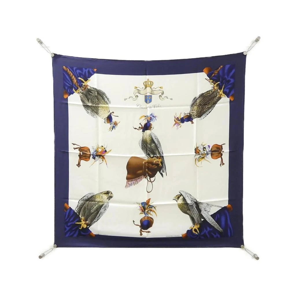 Hermes blue Silk Scarf (Pre-Owned)