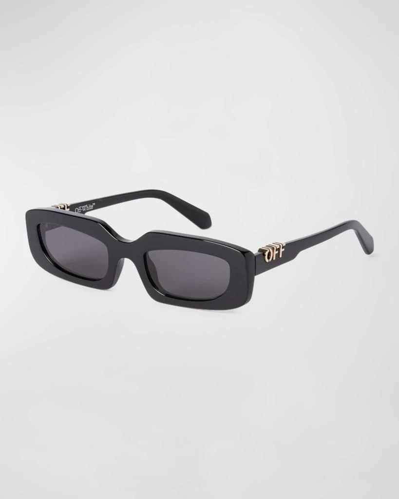 Off-White Rectangular Manchester Sunglasses OERI129 6007 Havana 54mm Women main image 4
