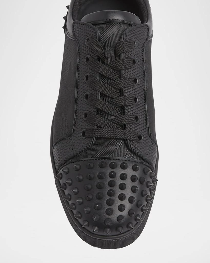 Christian Louboutin Men's Seavaste 2 Jacquard Low-Top Sneakers 6