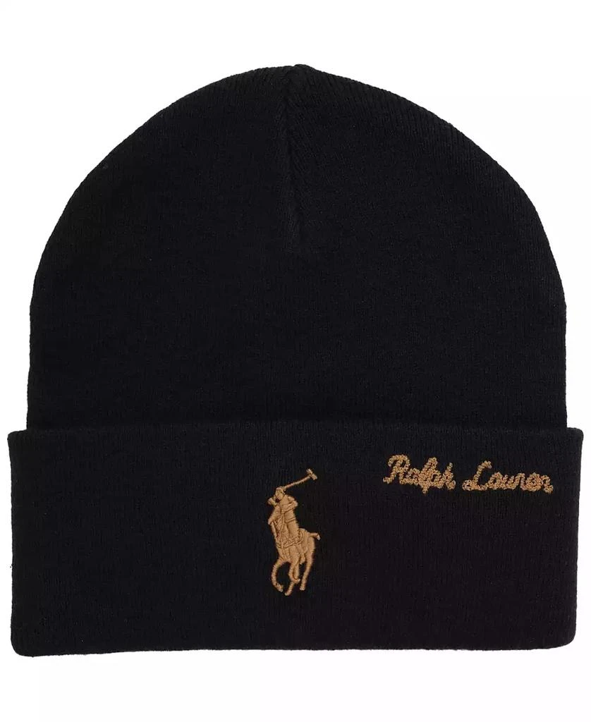 Ralph Lauren Men's Scripted Pony Knit Beanie 1