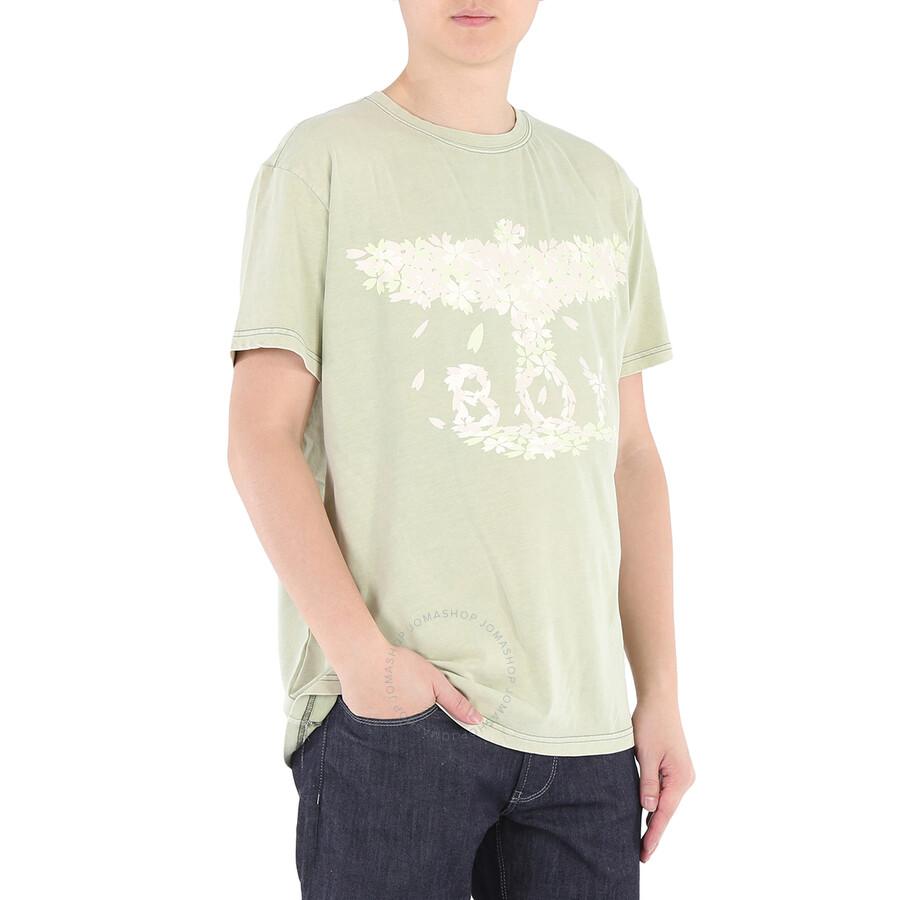 BOY LONDON Washed Green Boy Eagle Blossom Cotton T-shirt