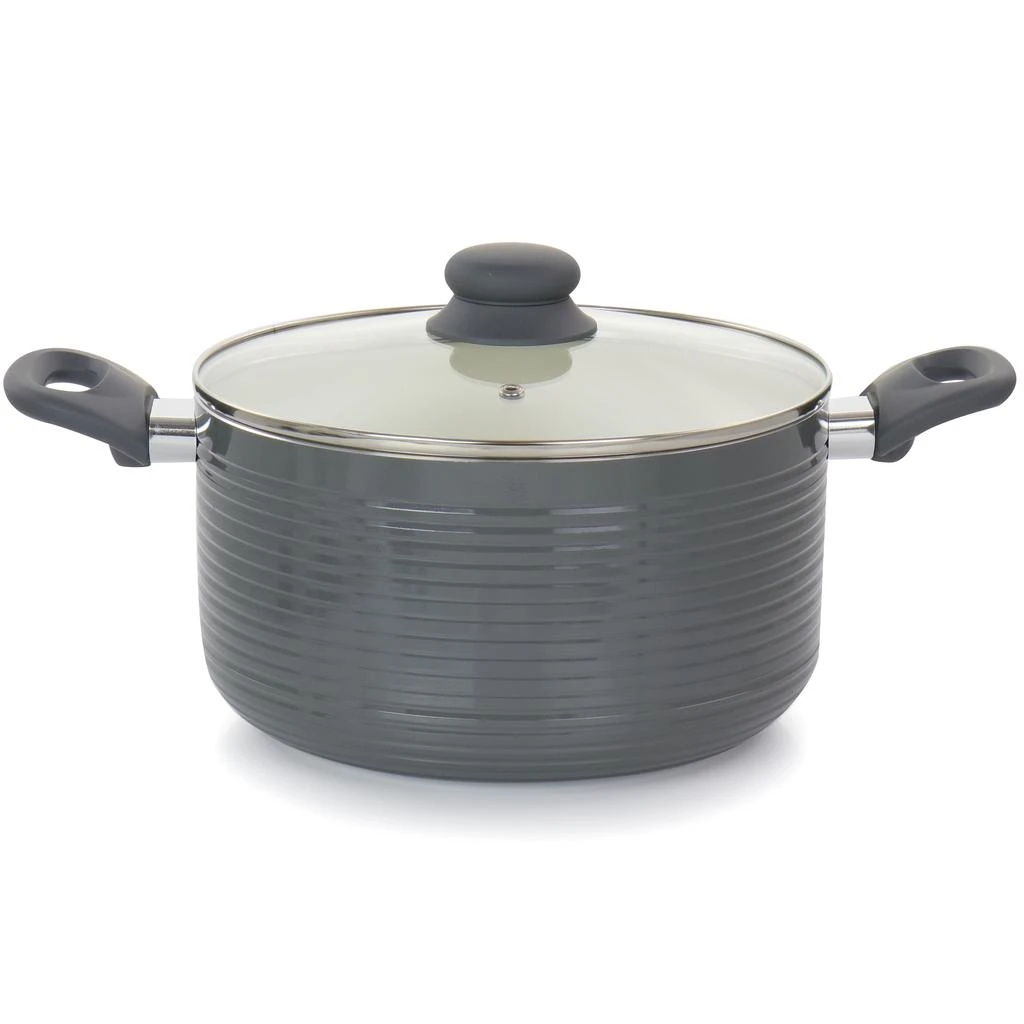 Oster Ridge Valley 8 Piece Aluminum Nonstick Cookware Set in Grey 3