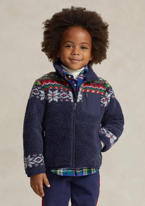 Ralph Lauren Childrenswear Lauren Childrenswear Boys 2 7 Fair Isle Teddy Fleece Jacket