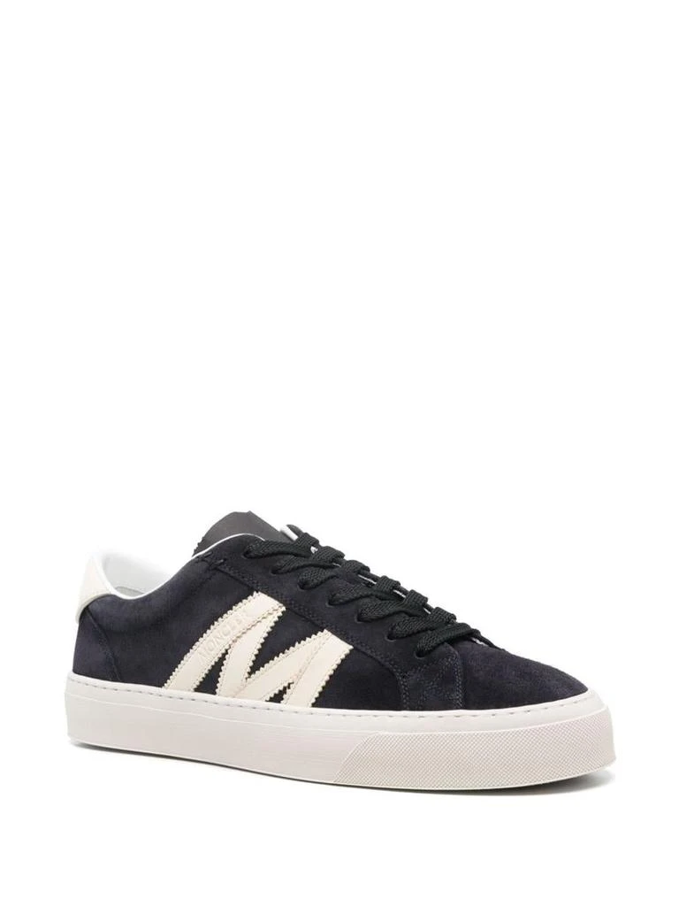 Moncler Moncler Blue Suede Monaco2 Sneakers 3