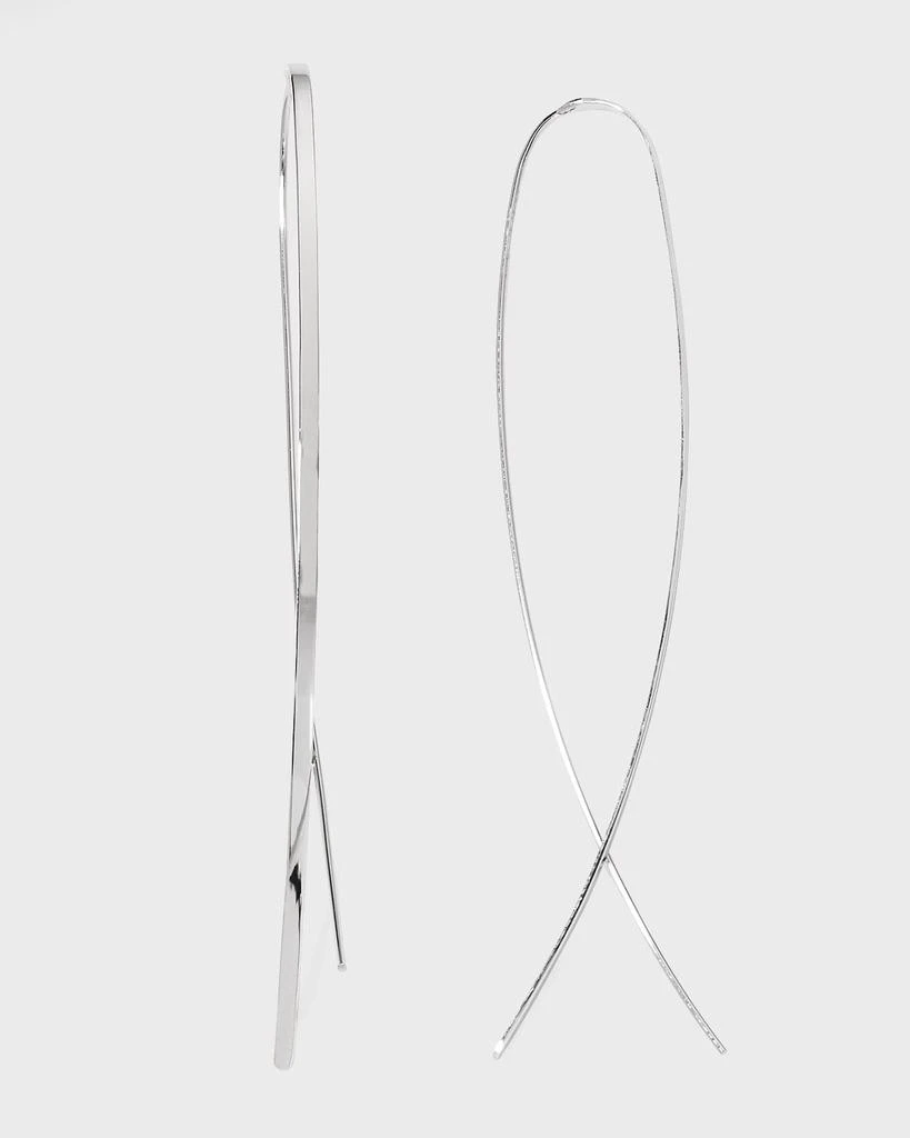LANA 14k Elite Narrow Upside Down Hoop Earrings 1