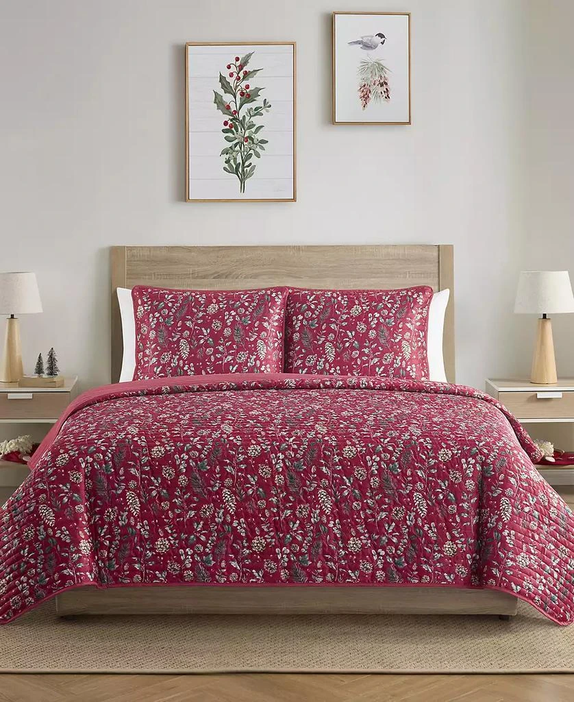 Evergreen Ivy Gloria Charmeuse 2-Pc. Quilt Set 1