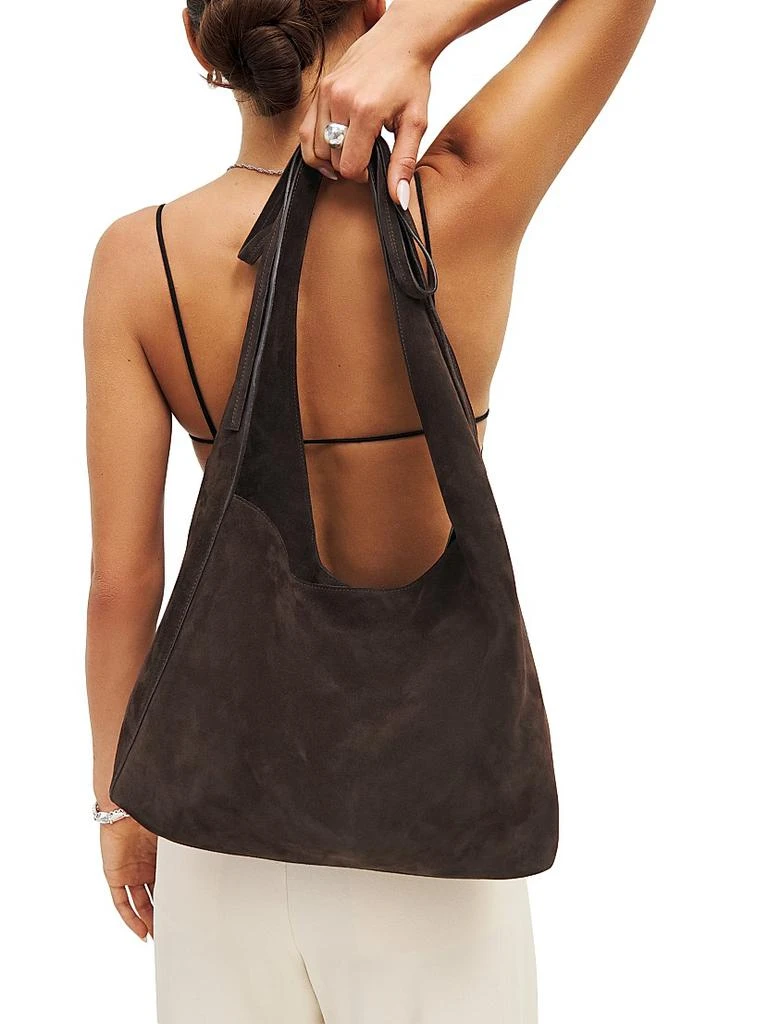 Reformation Medium Vittoria Suede Hobo Bag 2