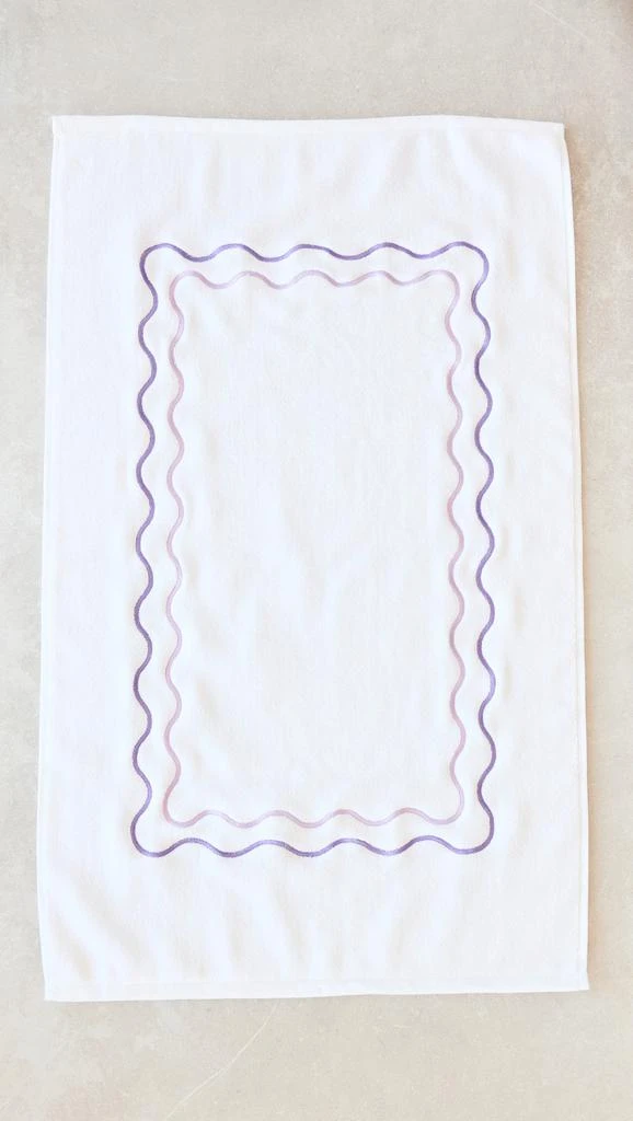 Kassatex Shopbop x Kassatex Scalloped Bath Mat 1