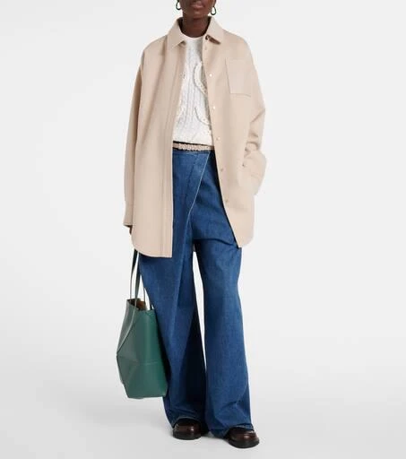Loewe Puzzle Fold Medium leather tote bag 5