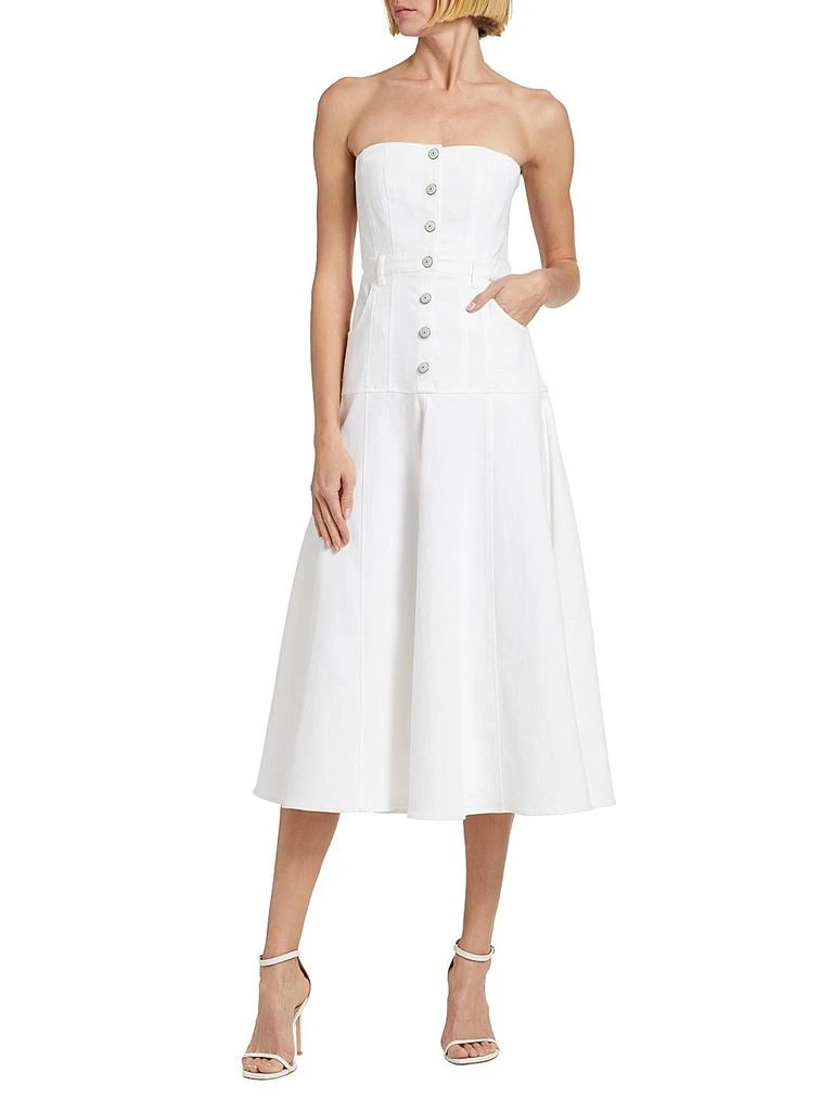 Cinq à Sept Veena Denim Strapless Midi-Dress 2