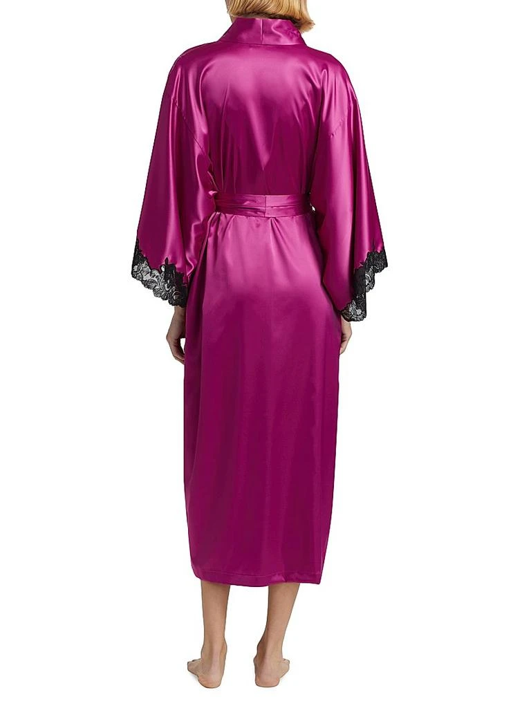 Natori Peony Glamour Lace-Trim Robe 5